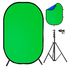 1.5x2M Portable Wrinkle Free Collapsible Chroma Key Double Colors Studio Backdrops Photography Props Green Screen Backgrounds